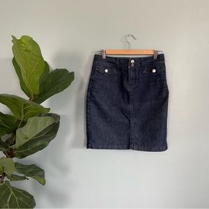 White House Black Market Straight Jean Skirt